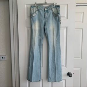 Cache bling jeans